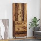 vidaXL Highboard Παλιό Ξύλο 69,5 x 34 x 180 εκ. Επεξεργασμένο Ξύλο