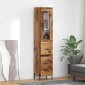 vidaXL Highboard Παλιό Ξύλο 34,5 x 34 x 180 εκ. Επεξεργασμένο Ξύλο