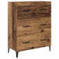 vidaXL Highboard Παλιό Ξύλο 69,5 x 34 x 180 εκ. Επεξεργασμένο Ξύλο