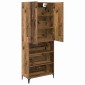 vidaXL Highboard Παλιό Ξύλο 69,5 x 34 x 180 εκ. Επεξεργασμένο Ξύλο