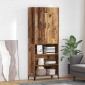 vidaXL Highboard Παλιό Ξύλο 69,5 x 34 x 180 εκ. Επεξεργασμένο Ξύλο