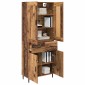 vidaXL Highboard 2 τμχ. Παλιό ξύλο 69,5 x 34 x 180 εκ.