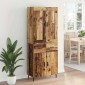 vidaXL Highboard 2 τμχ. Παλιό ξύλο 69,5 x 34 x 180 εκ.