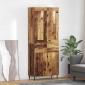 vidaXL Highboard 2 τμχ. Παλιό ξύλο 69,5 x 34 x 180 εκ.