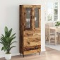 vidaXL Highboard 2 τμχ. Παλιό Ξύλο 69,5 x 34 x 180 εκ.