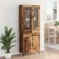 vidaXL Highboard 2 τμχ. Παλιό Ξύλο 69,5 x 34 x 180 εκ.