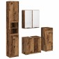 vidaXL Σετ Επίπλων Μπάνιου 4 τμχ. Παλιό ξύλο 64,5 x 33,5 x 59 εκ.