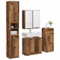 vidaXL Σετ Επίπλων Μπάνιου 4 τμχ. Παλιό ξύλο 64,5 x 33,5 x 59 εκ.