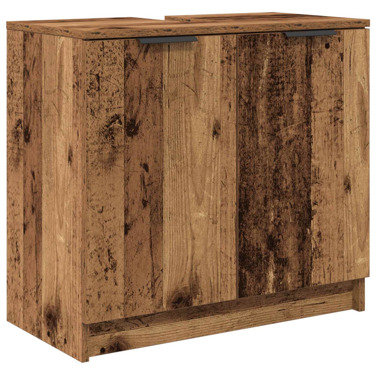 vidaXL Σετ Επίπλων Μπάνιου 4 τμχ. Παλιό ξύλο 64,5 x 33,5 x 59 εκ.