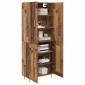 vidaXL Highboard Παλιό Ξύλο 69,5 x 34 x 180 εκ. Επεξεργασμένο Ξύλο