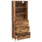 vidaXL Highboard Παλιό Ξύλο 69,5 x 32,5 x 180 εκ Επεξεργασμένο Ξύλο