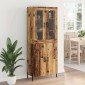 vidaXL Highboard Παλιό Ξύλο 69,5 x 34 x 180 εκ. Επεξεργασμένο Ξύλο