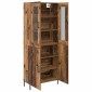 vidaXL Highboard Παλιό Ξύλο 69,5 x 34 x 180 εκ. Επεξεργασμένο Ξύλο