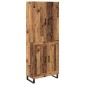 vidaXL Highboard 2 τμχ. Παλιό Ξύλο 69,5 x 34 x 180 εκ.