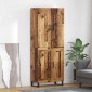 vidaXL Highboard 2 τμχ. Παλιό Ξύλο 69,5 x 34 x 180 εκ.