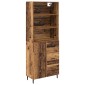 vidaXL Highboard 2 τμχ. Παλιό Ξύλο 69,5 x 32,5 x 180 εκ