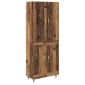 vidaXL Highboard Παλιό Ξύλο 69,5 x 34 x 180 εκ. Επεξεργασμένο Ξύλο
