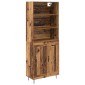 vidaXL Highboard 2 τμχ. Παλιό ξύλο 69,5 x 34 x 180 εκ.