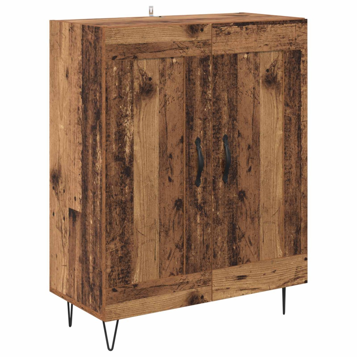 vidaXL Highboard 2 τμχ. Παλιό ξύλο 69,5 x 34 x 180 εκ.