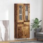 vidaXL Highboard 2 τμχ. Παλιό ξύλο 69,5 x 34 x 180 εκ.
