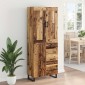 vidaXL Highboard 2 τμχ. Παλιό ξύλο 69,5 x 34 x 180 εκ.