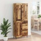 vidaXL Highboard 2 τμχ. Παλιό ξύλο 69,5 x 34 x 180 εκ.