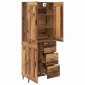 vidaXL Highboard 2 τμχ. Παλιό ξύλο 69,5 x 34 x 180 εκ.