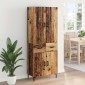 vidaXL Highboard Παλιό Ξύλο 69,5 x 34 x 180 εκ. Επεξεργασμένο Ξύλο