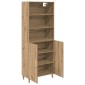 vidaXL Highboard Artisan Oak 69,5 x 32,5 x 180 εκ Επεξεργασμένο Ξύλο