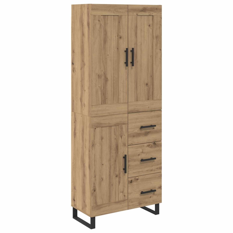 vidaXL Highboard 2 τμχ. Artisan Oak 69,5 x 34 x 180 εκ.
