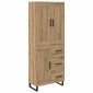 vidaXL Highboard 2 τμχ. Artisan Oak 69,5 x 34 x 180 εκ.