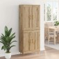 vidaXL Highboard Artisan Oak 69,5 x 34 x 180 εκ. Επεξεργασμένο Ξύλο