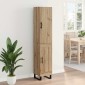 vidaXL Highboard Artisan Oak 34,5 x 34 x 180 εκ. Επεξεργασμένο Ξύλο