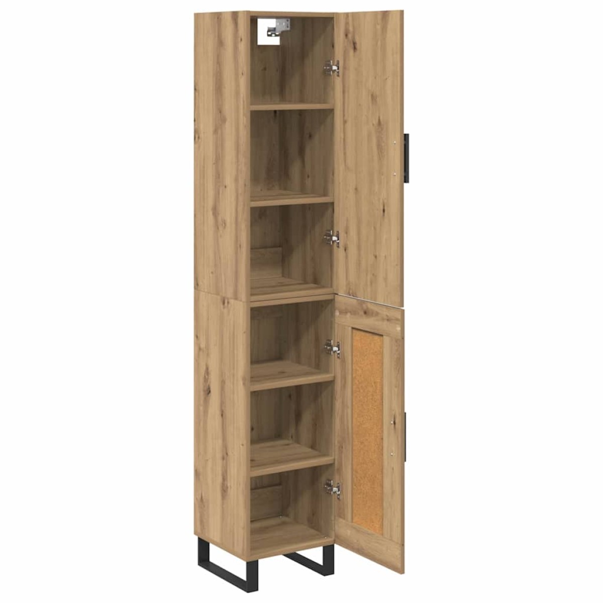 vidaXL Highboard Artisan Oak 34,5 x 34 x 180 εκ. Επεξεργασμένο Ξύλο