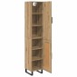 vidaXL Highboard Artisan Oak 34,5 x 34 x 180 εκ. Επεξεργασμένο Ξύλο