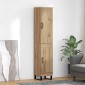 vidaXL Highboard Artisan Oak 34,5 x 34 x 180 εκ. Επεξεργασμένο Ξύλο