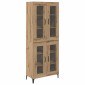 vidaXL Highboard Artisan Oak 69,5 x 34 x 180 εκ. Επεξεργασμένο Ξύλο