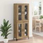 vidaXL Highboard Artisan Oak 69,5 x 34 x 180 εκ. Επεξεργασμένο Ξύλο