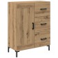 vidaXL Highboard Artisan Oak 69,5 x 34 x 180 εκ. Επεξεργασμένο Ξύλο