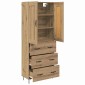 vidaXL Highboard Artisan Oak 69,5 x 34 x 180 εκ. Επεξεργασμένο Ξύλο