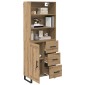 vidaXL Highboard 2 τμχ. Artisan Oak 69,5 x 34 x 180 εκ.