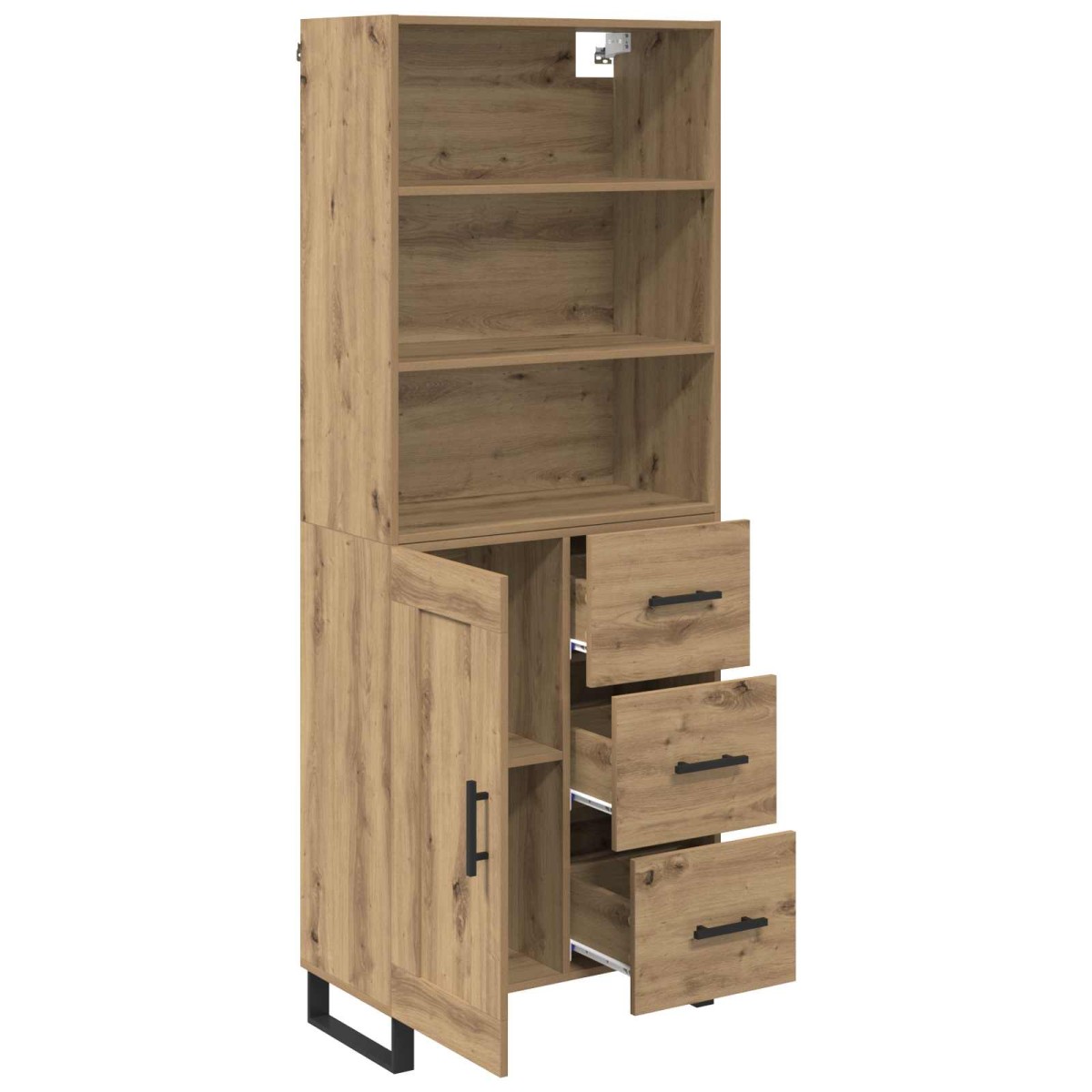 vidaXL Highboard 2 τμχ. Artisan Oak 69,5 x 34 x 180 εκ.