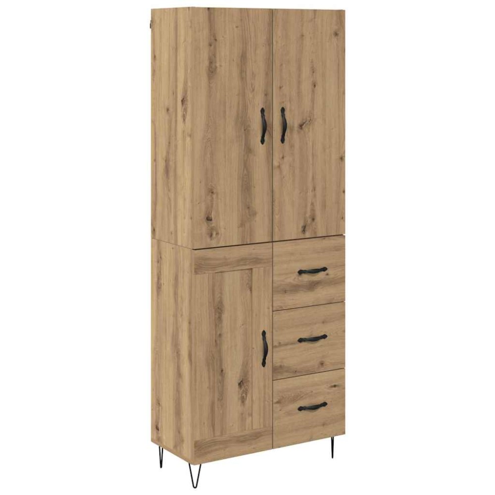 vidaXL Highboard 2 τμχ. Artisan Oak 69,5 x 34 x 180 εκ.