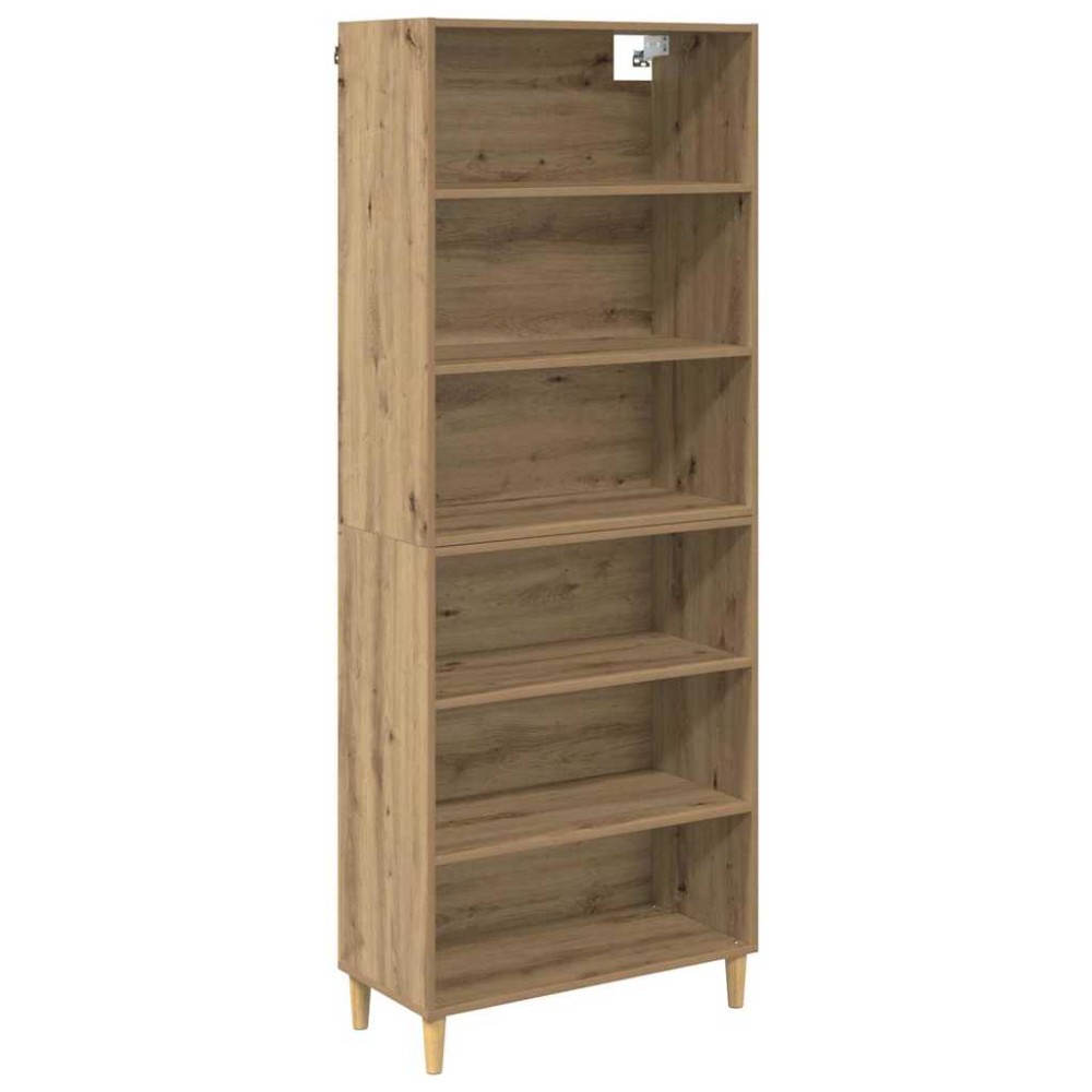 vidaXL Highboard Artisan Oak 69,5 x 32,5 x 180 εκ Επεξεργασμένο Ξύλο