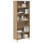 vidaXL Highboard Artisan Oak 69,5 x 32,5 x 180 εκ Επεξεργασμένο Ξύλο