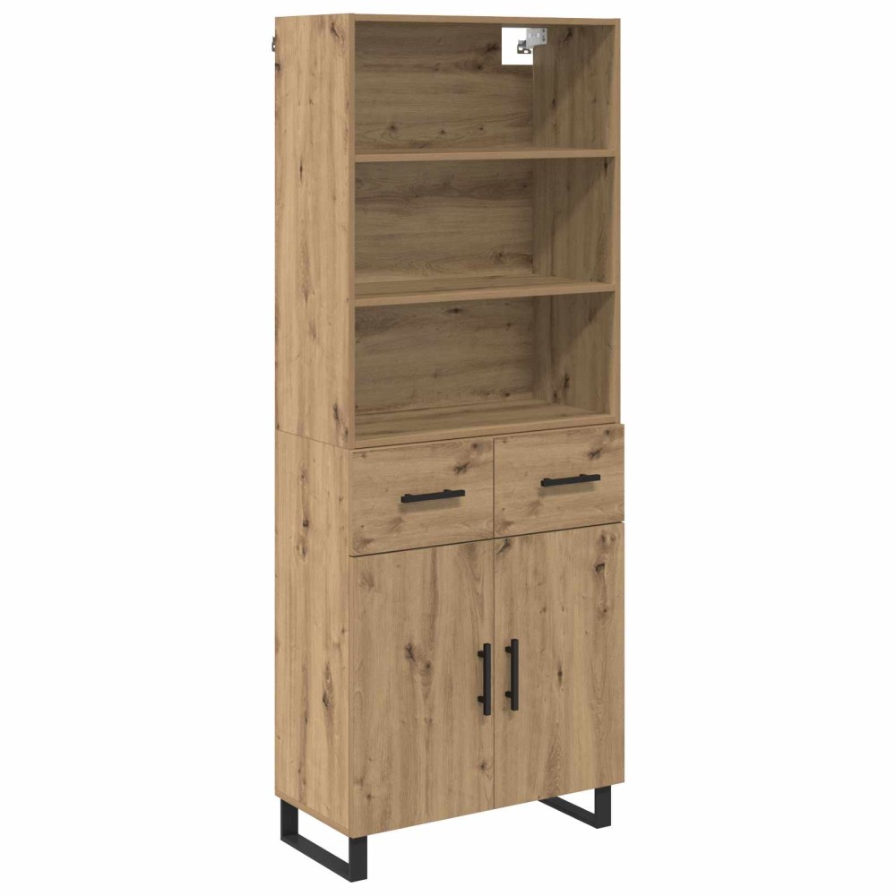 vidaXL Highboard 2 τμχ. Artisan Oak 69,5 x 34 x 180 εκ.