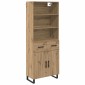 vidaXL Highboard 2 τμχ. Artisan Oak 69,5 x 34 x 180 εκ.