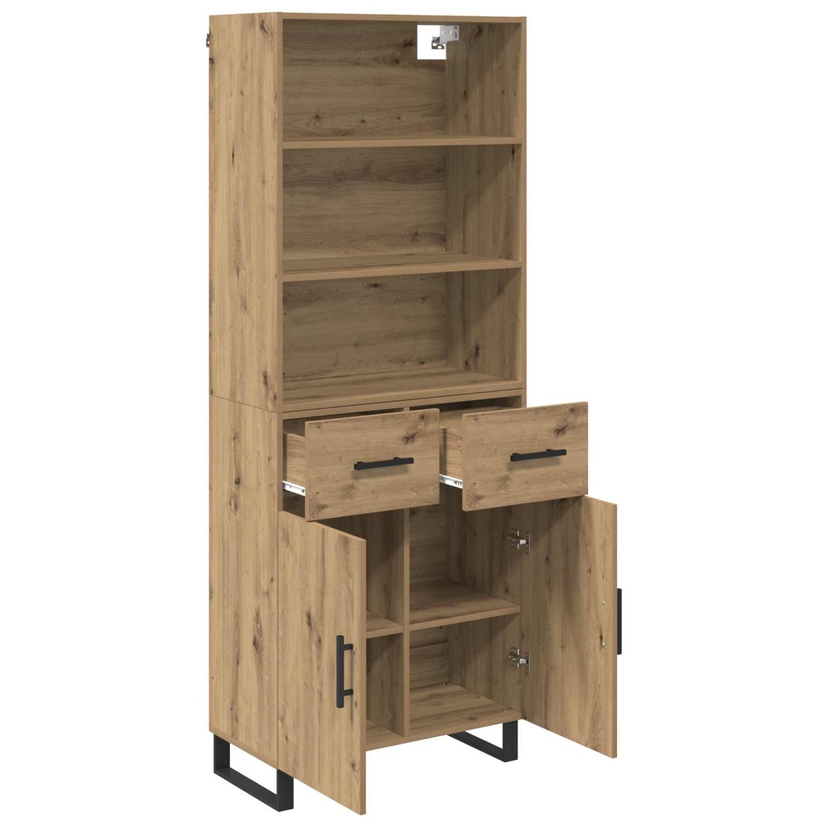 vidaXL Highboard 2 τμχ. Artisan Oak 69,5 x 34 x 180 εκ.