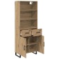 vidaXL Highboard 2 τμχ. Artisan Oak 69,5 x 34 x 180 εκ.