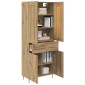 vidaXL Highboard Artisan Oak 69,5 x 34 x 180 εκ. Επεξεργασμένο Ξύλο